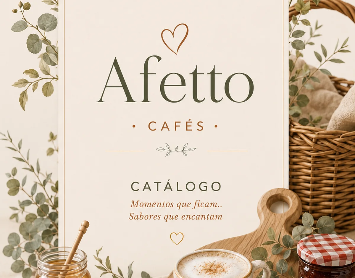 Cesta de café da manhã Afetto
